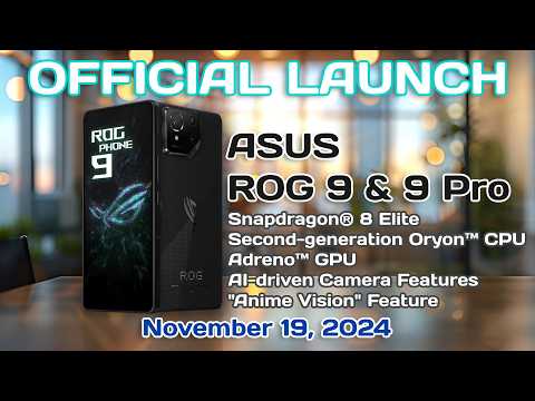 ASUS ROG Phone 9 &amp; 9 Pro CONFIRMED: BEAST Gaming + Snapdragon 8 Elite MONSTER! 🎮📱 Launch REVEALED!