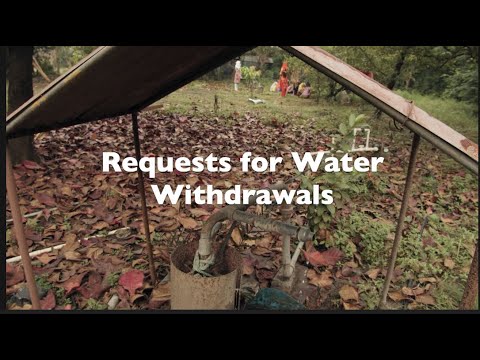 Requests for water withdrawals