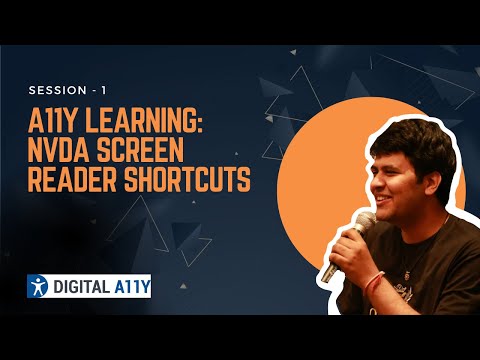 Essential NVDA Screen Reader Shortcuts for Seamless Learning [2023] | A11Y Learning Session 01