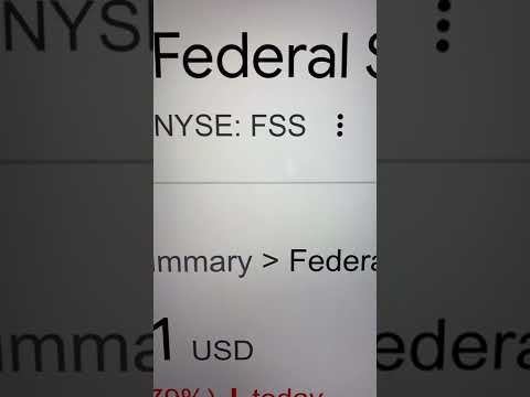 🔴 Federal Signal Corporation FSS Stock Trading Facts 🔴