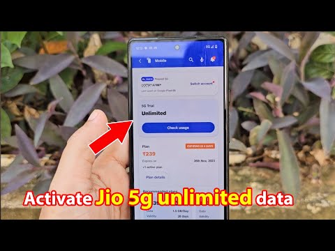 How to enable 5g unlimited data in jio