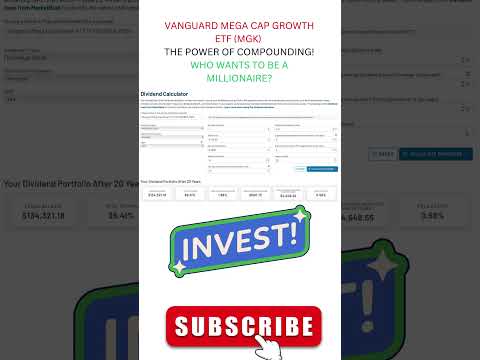 VANGUARD MEGA CAP GROWTH ETF (MGK) #stockmarketdividends