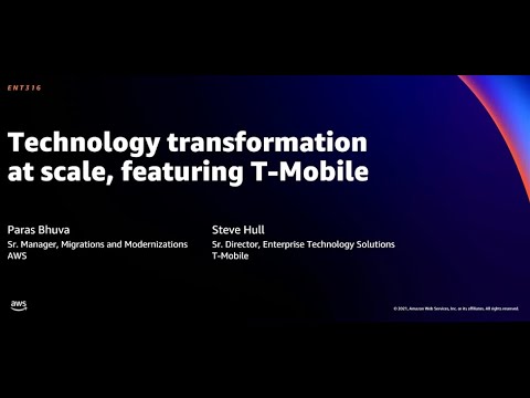 AWS re:Invent 2021 - Technology transformation at scale, featuring T-Mobile