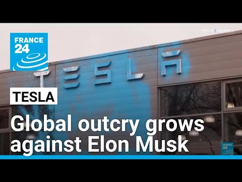 Tesla protests escalate worldwide in response to Elon Musk’s leadership • FRANCE 24 English