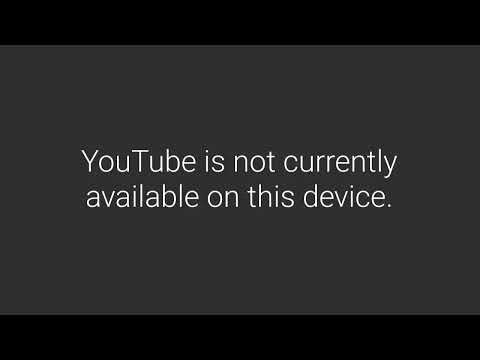 YouTube is not currently available on this device.