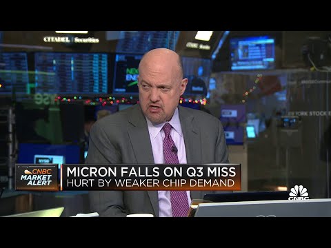 Jim Cramer on Micron&#039;s third-quarter earnings miss, plans to cut jobs