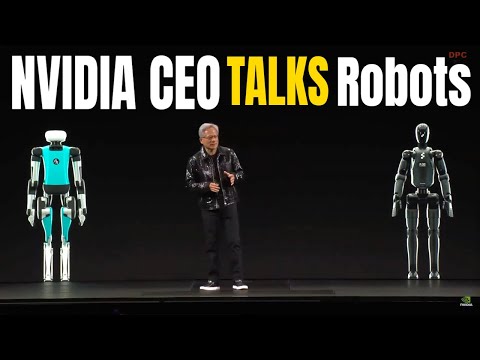 NVIDIA CEO Jensen Huang Robots Presentation at CES 2025