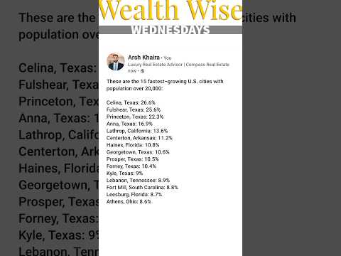 Texas on the rise! Over Half of the Nation&#039;s Fastest-Growing Cities are in the Lone Star State!