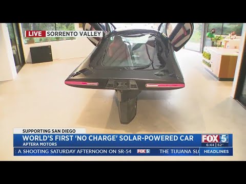 World&#039;s First &#039;No Charge&#039; Solar-Powered Car