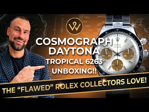 VINTAGE TREASURE: Rolex Cosmograph Daytona &quot;TROPICAL&quot; 6263 Unboxing and Review - Official Watches