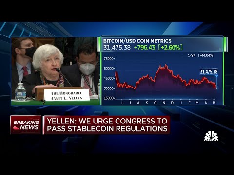 &#039;There are many risks associated with cryptocurrencies,&#039; says Janet Yellen