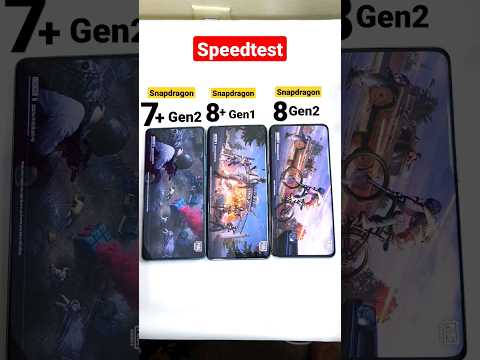 Snapdragon 7+Gen2 vs 8+Gen1 vs 8Gen2 Speedtest OMG 🔥🔥🔥