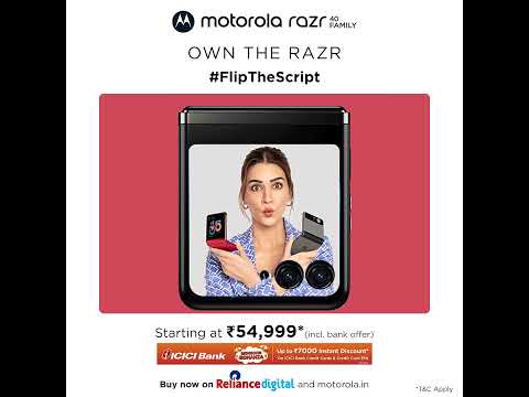 Now Available on @reliance_digital &amp; motorola.in starting at ₹54,999*