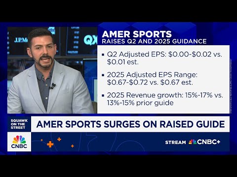 Amer Sports shares surge on raised guidance, manageable tariff impact