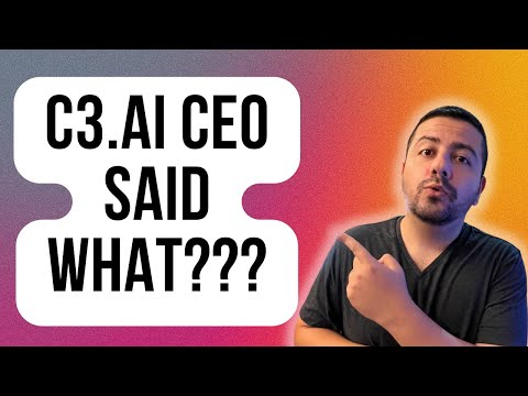 You Won&#039;t Believe What C3.ai CEO Just Said | C3.ai Stock Analysis | AI Stock Analysis | Top AI Stock