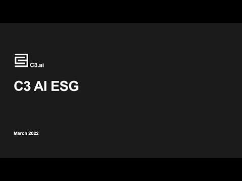 Introduction to C3 AI ESG