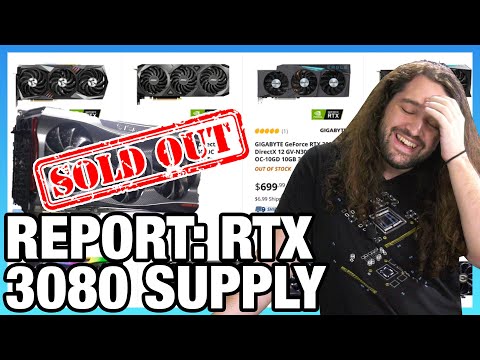 Report: Availability &amp; Supply of NVIDIA RTX 3080 Video Cards