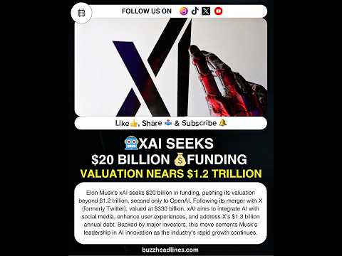 🚨 xAI Seeks $20 Billion Funding: Valuation Nears $1.2 Trillion! 🚨