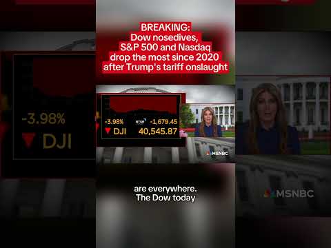 Dow nosedives, S&amp;P 500 and Nasdaq drop the most since 2020 after Trump&#039;s tariff onslaught