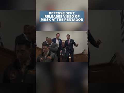 Defense Dept. releases of video of Musk at the Pentagon