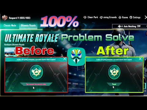 Fix &#039;Your Account Has a Security Risk&#039; in Ultimate Royale | PUBG Mobile (100% Working!)