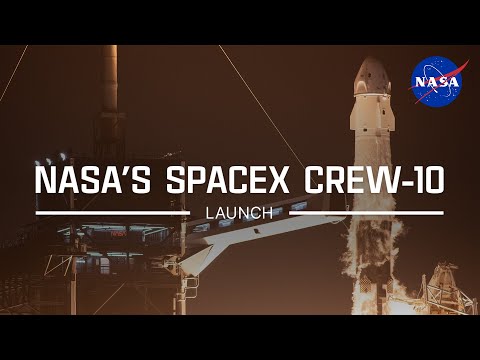 NASA&#039;s SpaceX Crew-10 Launch (Official NASA Broadcast)