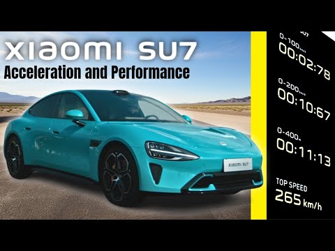 Chinese Xiaomi SU7 MAX EV Acceleration and Performance Specs