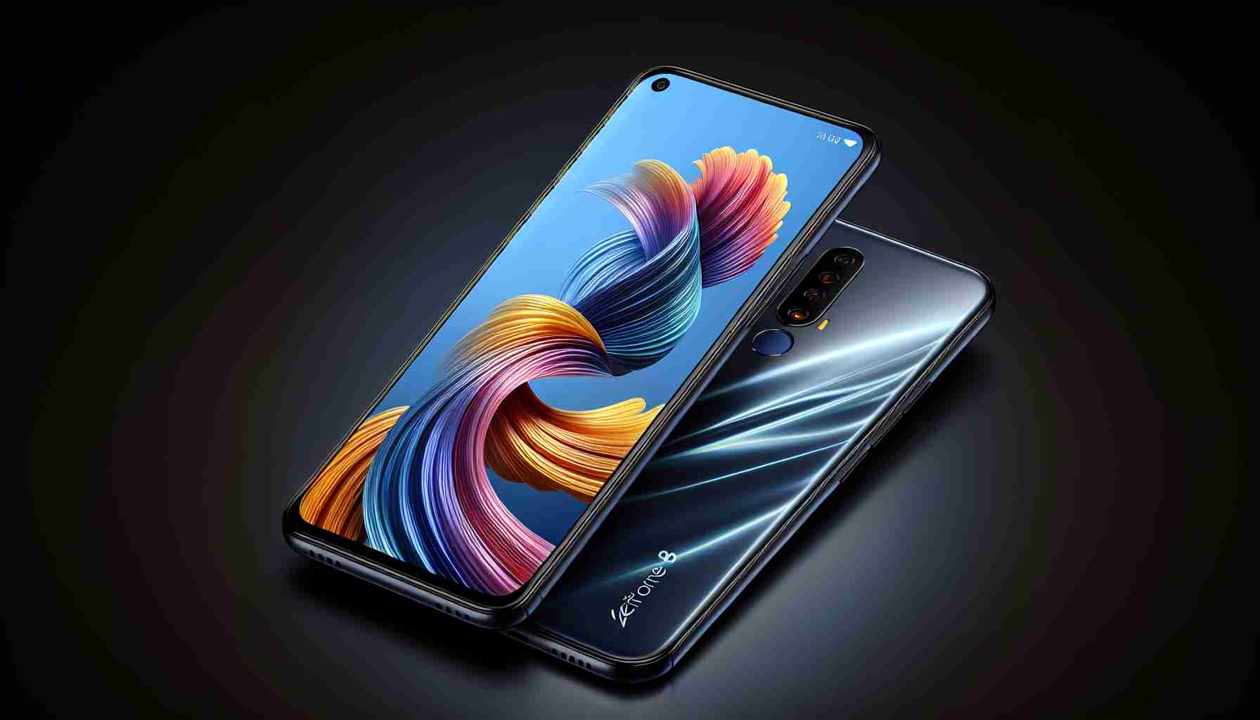 Create a high-definition, realistic image of a compact, high-performance smartphone known as 'ZenFone 8 Second'. This phone should exhibit the signature qualities of sleek, modern design and excellent functionality.