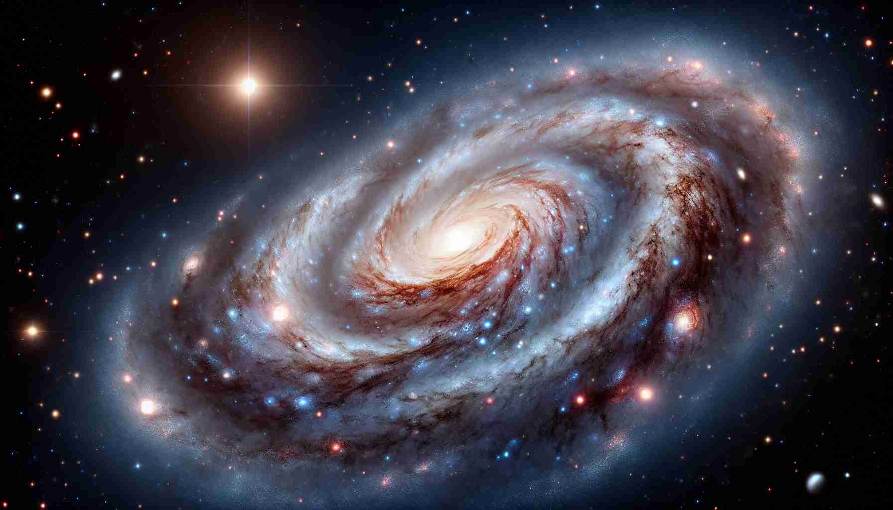 Realistic high-definition photo of a discovered isolated dwarf galaxy